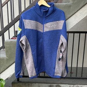 NWT NFL Team Apparel Los Angeles Rams Quarter Zip Fleece Jacket Size Large